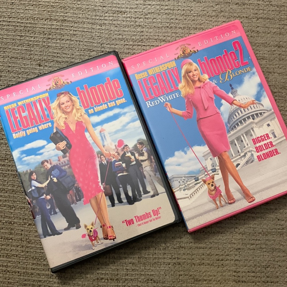 Legally Blonde 1 & 2 DVDs
